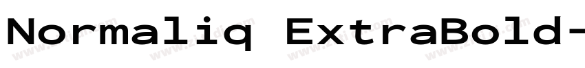 Normaliq ExtraBold字体转换